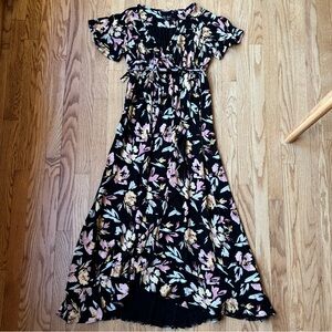 Isabel Maternity by Ingrid & Isabel Floral Maxi Dress - Black, Pink, Cream